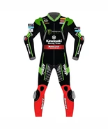 CUSTOM KAWASAKI NINJA JONATHAN REA MOTORCYCLE 1&amp;2 PIECE LEATHER SUIT CE-... - $239.00