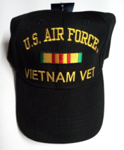 Vietnam Veteran US Air Force Service Ribbon Embroidered Logo Military Hat Cap - $4.99