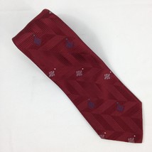 The American Edition Mens Tie Maroon Polyester Made in U.S.A. 56&quot;x 3.75&quot;... - £4.72 GBP