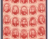 Carte Postale Collectionneurs Club De Amérique 25 Présidents 1950 Unp K9 - $11.23