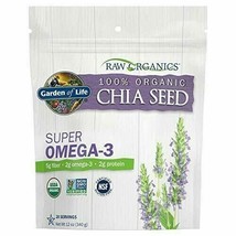 Garden of Life Raw Organic Omega 3 Chia Seeds - Superfood for Healthy Ch... - £18.86 GBP