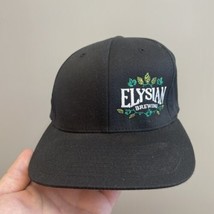 ELYSIAN BREWING Flexfit Hat L/XL Embroidered Black Cap - £15.56 GBP