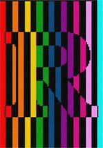 Pepita Needlepoint Canvas: Letter R Illusion, 7&quot; x 10&quot; - £44.12 GBP+