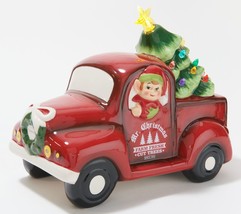 Mr. Christmas 10.5&quot; Ceramic Lit Nostalgic Pick Up Truck in Elf - £153.18 GBP