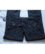 NWT Da-Nang Black Silk Pants w/Silver Embroidery Size Extra Small  - £28.25 GBP