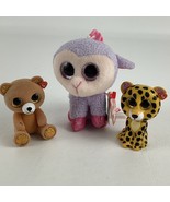 Ty Basket Beanies Lilli Plush Stuffed Lamb Beanie Boos Speckles Cheetah ... - $14.80