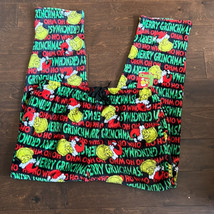 Dr Seuss The Grinch Mens Pajama Pants Sz L NWT  Plush Ho Ho Ho Merry Christmas - £21.52 GBP