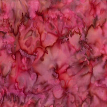 Cotton Batik Pink Watercolors Hand-Dyed Bali Batik Fabric by the Yard D176.40 - £10.26 GBP