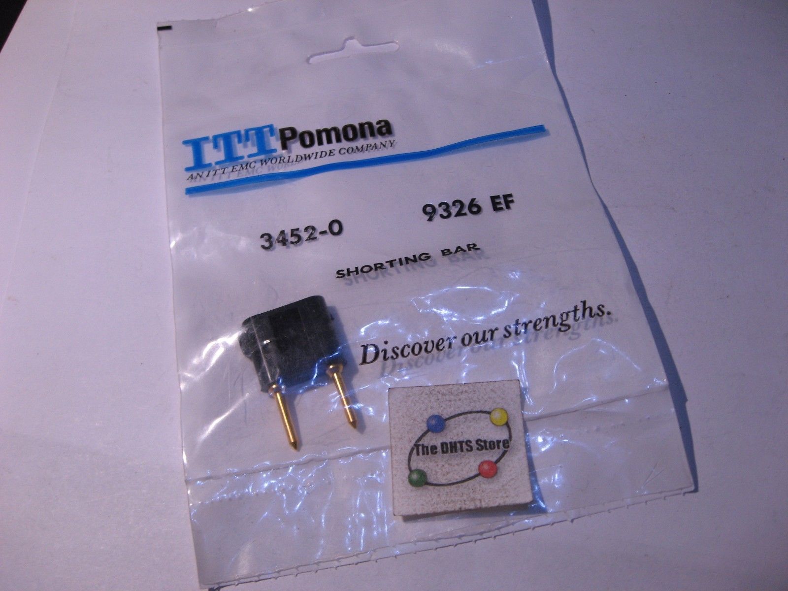 Shorting Bar ITT Pomona 3452-0 9326-EF Test Cable Black Plastic - NOS Qty 1 - $5.69