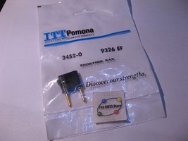 Shorting Bar ITT Pomona 3452-0 9326-EF Test Cable Black Plastic - NOS Qty 1 - £4.45 GBP
