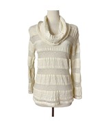 Anthropologie TINY Lace Sheer Panel Top Size XL Cream Coquette Fairy Boho  - $12.95