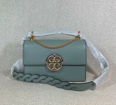 NWT Tory Burch Blue Celadon Miller Small Shoulder Bag $498 - $498.00