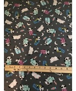 Robt Kaufman Flannel Fabric Snow Snuggles Pandas on Shadow Gray -by the ... - £3.67 GBP