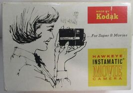 Kodak Hawkeye Instamatic Super 8 Movie Camera, D25, Original  Box/ Untested - $18.99