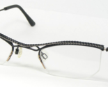 Vintage METRO 01 A BLACK /SILVER /GOLD /OTHER UNIQUE RARE EYEGLASSE 45-2... - $90.08