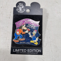 Disney New Year&#39;s Eve 2005 Goofy Donald Duck LE Trading Pin - £7.03 GBP