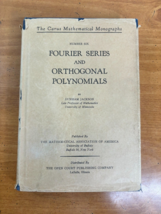 1961 Carus Mathematical Monographs Fourier Series &amp; Orthogonal Polynomia... - £15.58 GBP