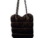 Girls Fabric Brown Hand Bag Chain Strap 6 x 6.5 inch - $6.55