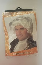 California Costume Colonial Man White Adult Wig Costume Cosplay Dressup ... - £11.76 GBP