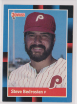 Steve Bedrosian Phillies Pitcher 1988 Donruss Card # 62 Excellent - $1.44