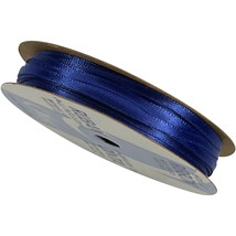 OFFRAY Spool o Ribbon 1/8&quot; x 10 Yds partial / used Spool, 100% Polyester BLUE - £3.15 GBP