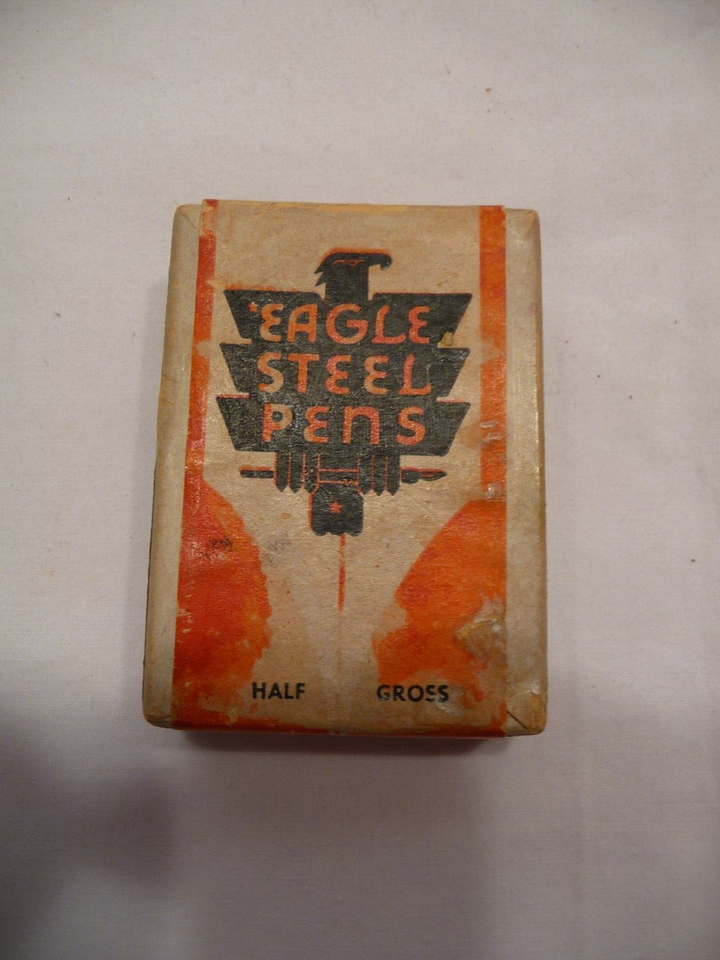 Vintage Eagle E830 steel pin points nibs, box of 38, original box - $35.64
