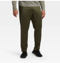 All in Motion Men&#39;s XL 2X Run Knit Pants Olive Green with Drawstring Wai... - $29.69