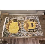 Dogecoin Dog Coin Cripto Race Garage Cave Flag Banner 3x5&#39; Crest - $54.86 CAD