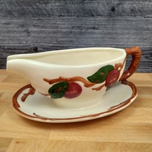Franciscan Apple Gravy Boat with Attached Underplate USA Mark - £22.40 GBP