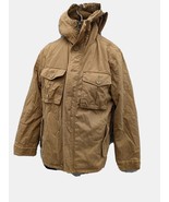 Legendary Goods Mens Winter Jacket Heavy  Sherpa Hoodie Zip Warm Tan Cot... - £55.37 GBP