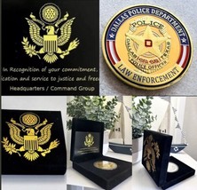 DALLAS TEXAS POLICE Officer DEPARTMENT GOLD FINISH Challenge Coin - $19.69