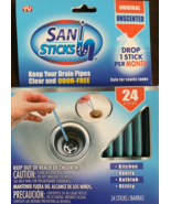 Sani 360 Sticks Fresh Unscented sticks odor eliminator pack of 24 # 4061... - $13.85