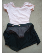 Girls light pink leotard and black tutu Capezio brand size small child - £11.97 GBP