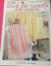 Leisure Arts Rock Me Gently Baby Afghans Crochet &amp; Knit Design Book - $8.87