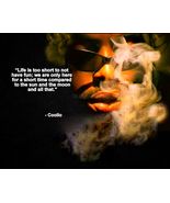 Singer COOLIO QUOTE LIFE IS TOO SHORT TO NOT HAVE FUN PUBLICITY PHOTO 8X10 - $8.70