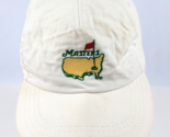 Vintage Masters Golf white hat w/ leather Strap-back preowned fair condi... - £11.67 GBP