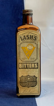 Vtg Lash&#39;s Bitters Medicine Bottle Natural Laxative 1 PT 6 FLD OZ Pharma... - $79.15