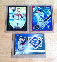 Freddie Freeman Dodgers Lot (3) 2011 Bowman Rookie/ Sp Optic PINK/ Patch Card - £16.77 GBP