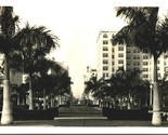 RPPC Flagler Street Vista Da Bayfront Park Miami Florida Fl Unp Cartolin... - $12.24