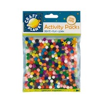 Craft Planet 7 mm 9 g Pompom Pack, Multi-Colour  - $5.00