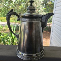 Wilcox Silver Plate Co Antique Silver-Plated Pitcher 330 Collectible Vin... - $33.25