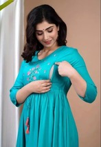 Attractive Pregnant / Maternity Women Kurti Gown Suit Easy baby Feeding ... - £29.46 GBP