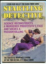 STARTLING DETECTIVE-1971-NOV-CRIME AT BEACH ON COVER VG - £44.52 GBP