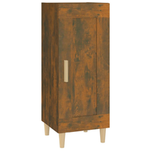 Modern Wooden Small Narrow 1 Door Sideboard Storage Cabinet Unit With Legs Wood - £44.53 GBP+