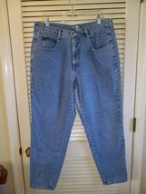 Venezia Jeans Size 18 Avg Pockets 100% Cotton Tapered Leg (Inseam 30&quot;) Med Wash - £13.25 GBP