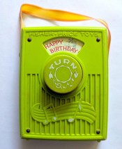 Vintage 1964 Fisher-Price Radio Green Plays &quot;Happy Birthday&quot; - $9.89