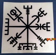 Vegvisir Norse Viking Compass Decal Sticker Vinyl Norse Mythology Asatru Odinism - $4.99+