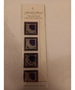 Fossler Seals From Marian Heath Greeting Cards 12 Pack Blue Moon Design New - £6.36 GBP