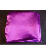 PURPLE SATIN OVERLAY 70&quot; by 70&quot; Shiny Royal Purple Table Cover Cloth - $9.45 CAD