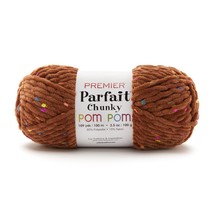 Premier Parfait Chunky Pom Pom Yarn-Caramel Crunch 2107-11 - £32.12 GBP